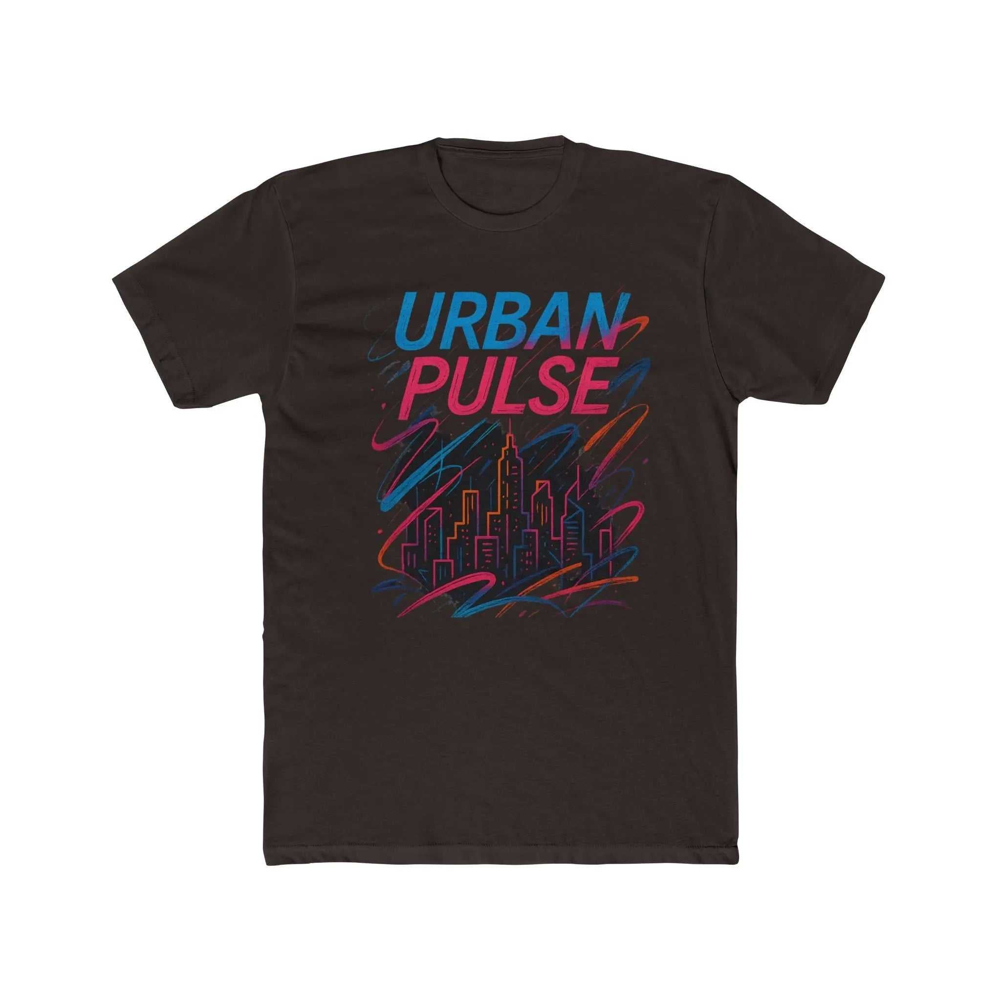 Urban Pulse Cotton Tee close-up – ribbed collar and shoulder tape finish