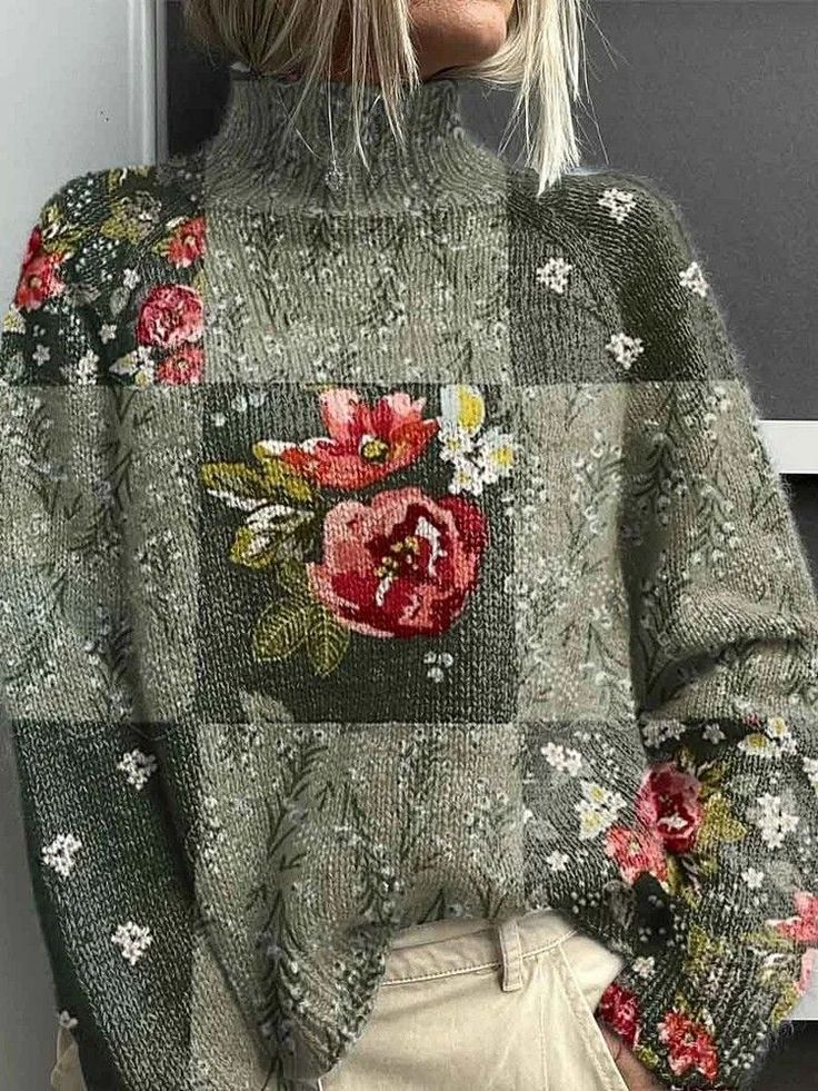 Vibrant 3D Print Women's Cloak Coat Sweater Pullover – Long Sleeve, Medium Thick, Ideal for Sweet and Fresh Wardrobe Adds