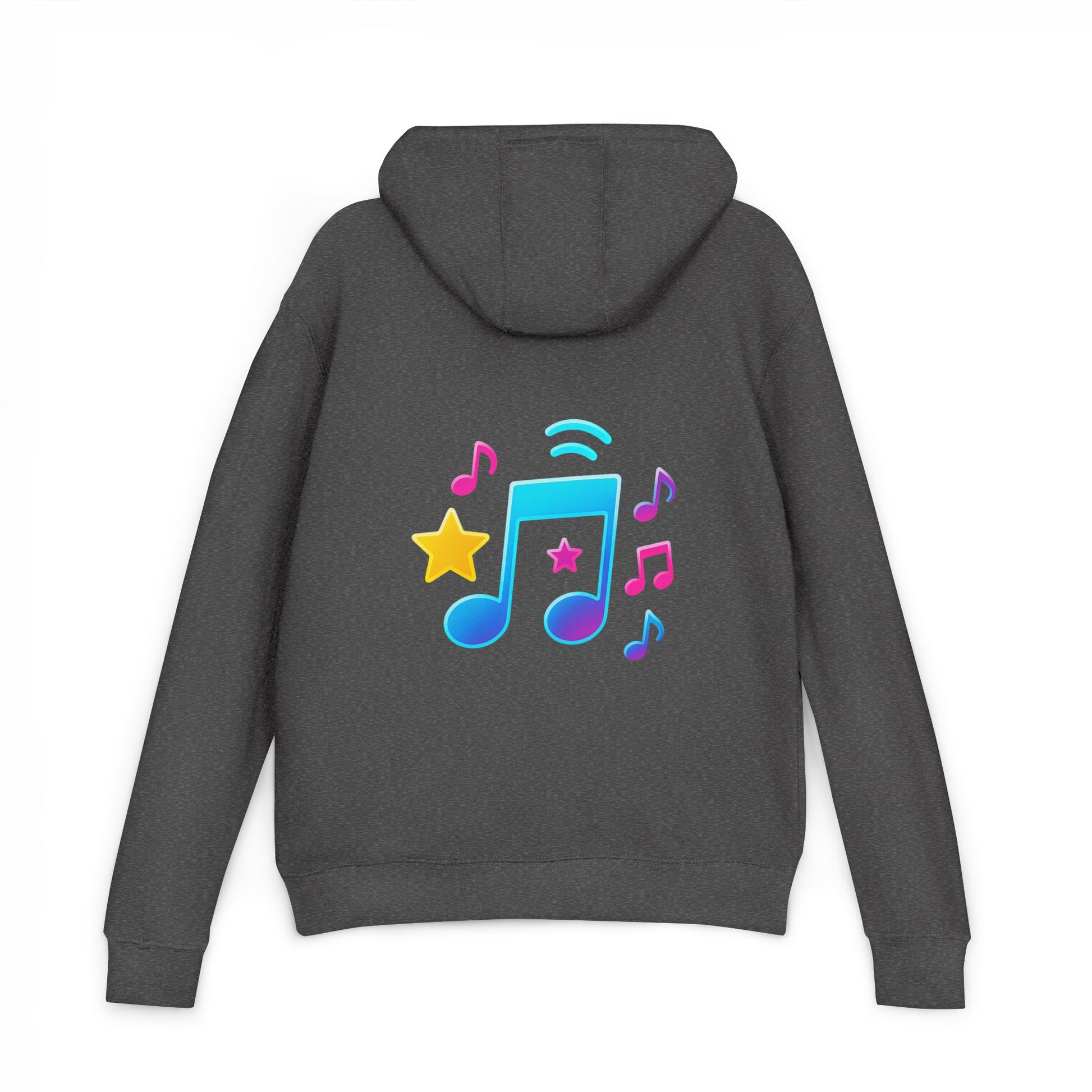 Vibrant Music Print Hoodie – Perfect Casual Gift

