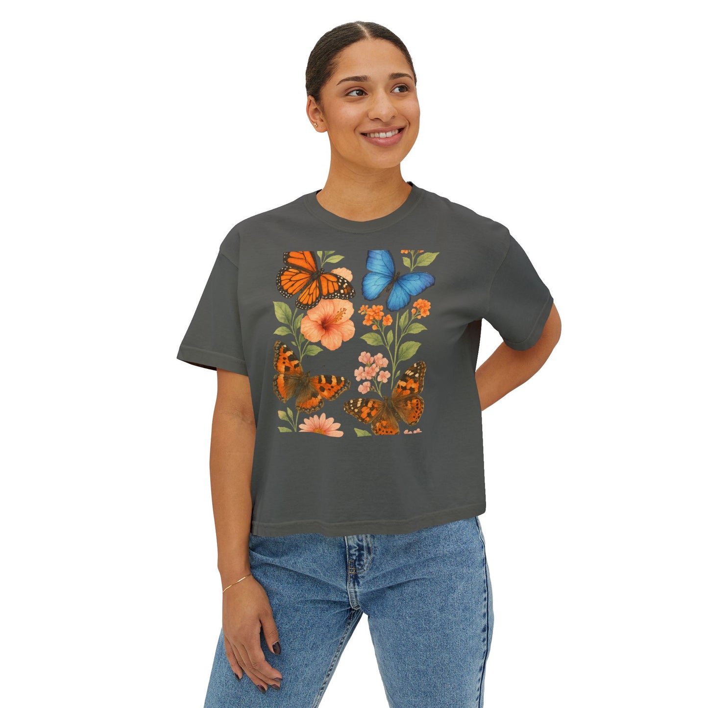 Vintage Aesthetic Floral Tee for Women – Nature Lovers