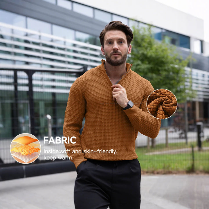 Warm Yet Light Men’s Sweater – Business Casual