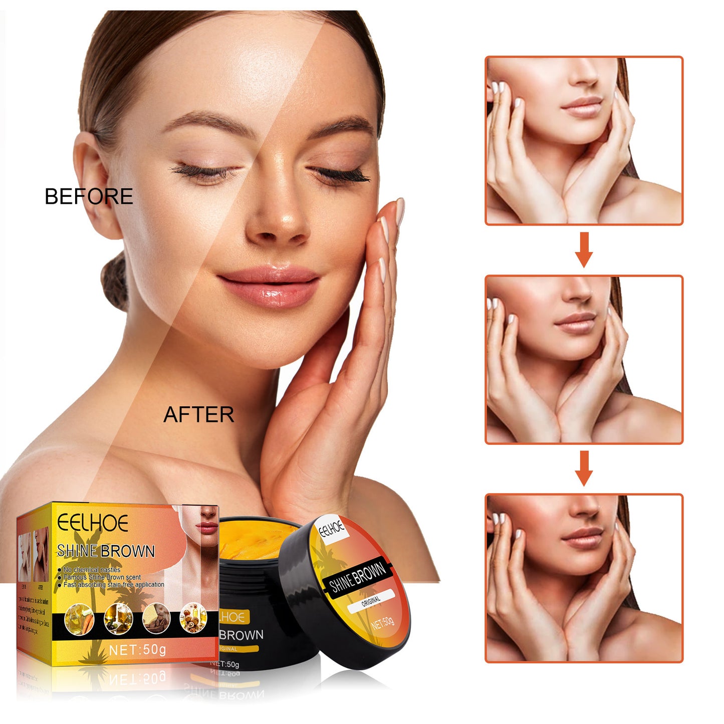 Wheat complexion tanning cream – subtle glow for daily use