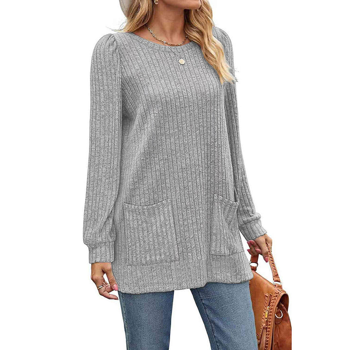Mid-Length Solid Color Long Shirt for Women - Shop Now