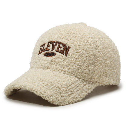Winter lambskin baseball cap – lightweight warmth for daily wear