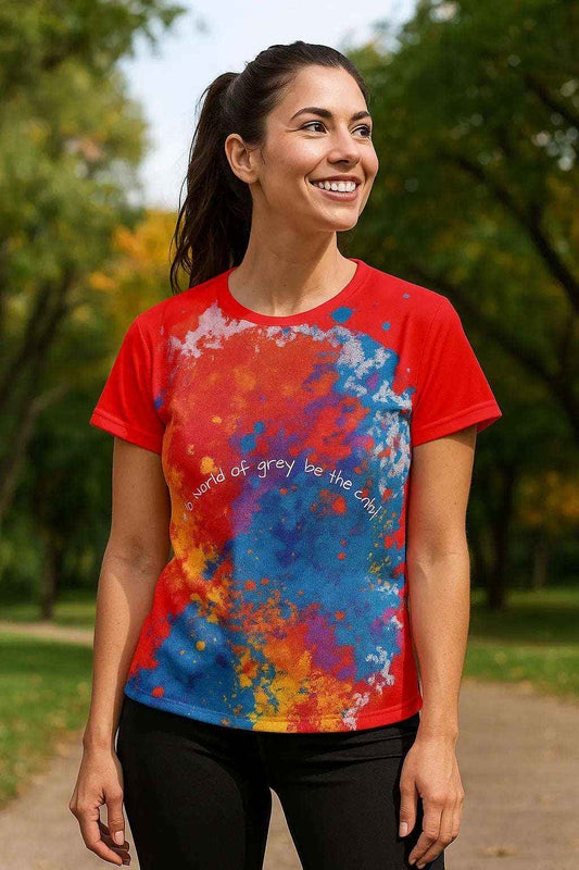 Vibrant Women's Sports Jersey - Cool Fit, Bold Look