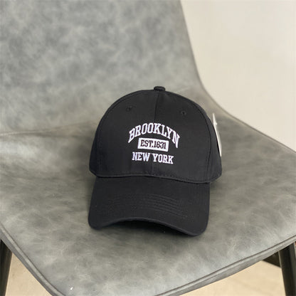 Women’s Japanese Vintage Casual Hat – front view in black cotton