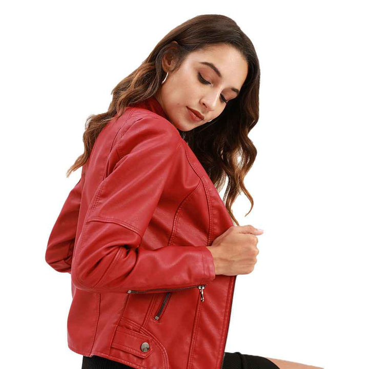 PU Leather Jacket for Women - Urban Elegance Redefined