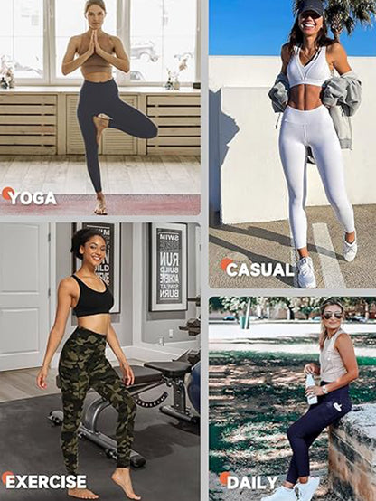 Women’s Printed Cropped Leggings – High-Waist Soft Stretch Fabric