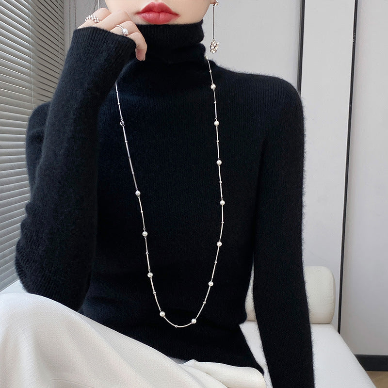 Women’s Slim Fit Wool Pullover – Casual weekend denim pairing