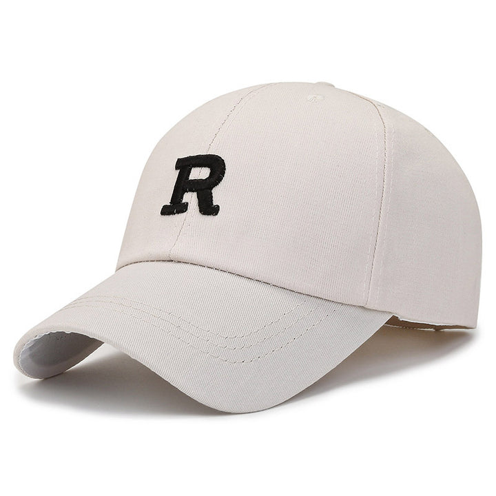 Women’s baseball cap – close-up satin embroidery on curved brim