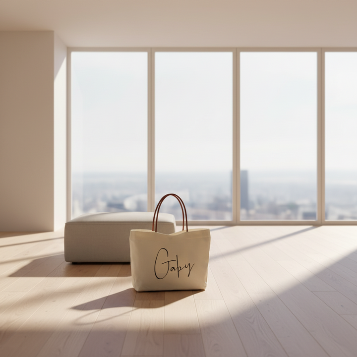 Everyday Tote Bag for Women in Beige for Simple Styling