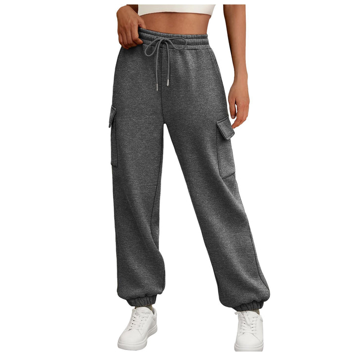 Women’s sweatpants – light brown and milky white palette