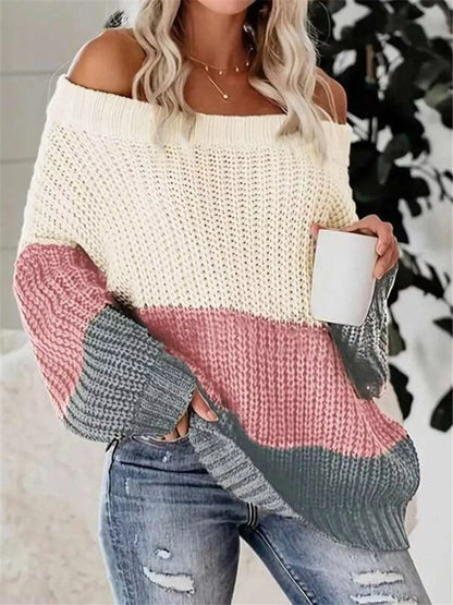 women off shoulder sweater premium casual wear aesthetic