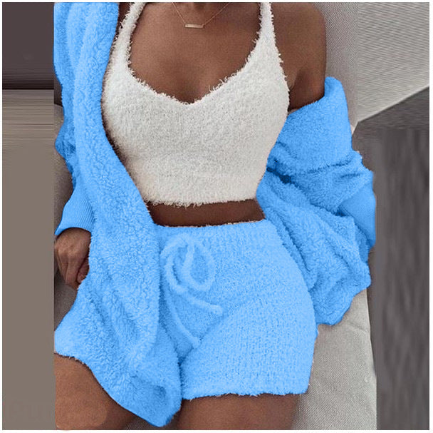 Luxury 3 Piece Women Set Blazer Vest Shorts Outfit Chic Fit