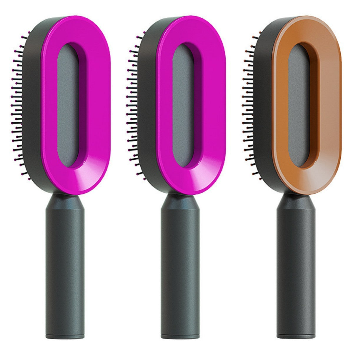 Self Cleaning Hair Brush – Detangle & Shine