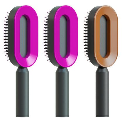 Self Cleaning Hair Brush – Detangle & Shine