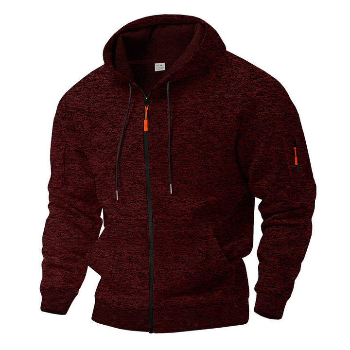 Heavy Fleece Cargo Sweater - Warm Vintage Sports Style