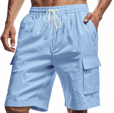Men’s Linen Drawstring Shorts – Casual Summer Comfort