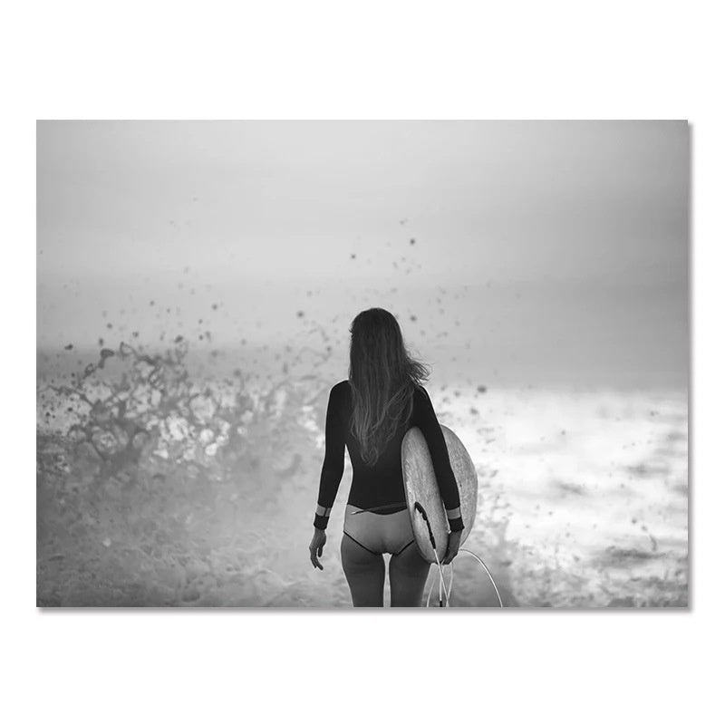 Nordic Seaside Surf Poster – Modern Wall Art
