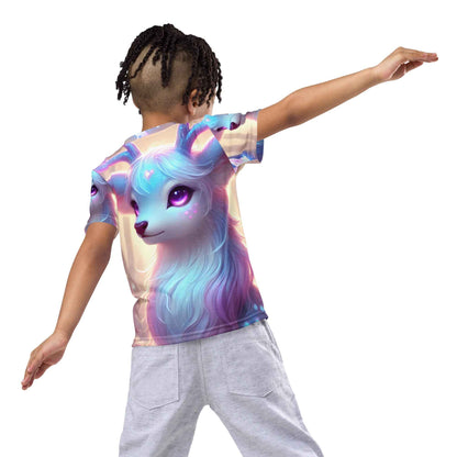 Colorful Kids Crew Neck T-Shirt for Active Days