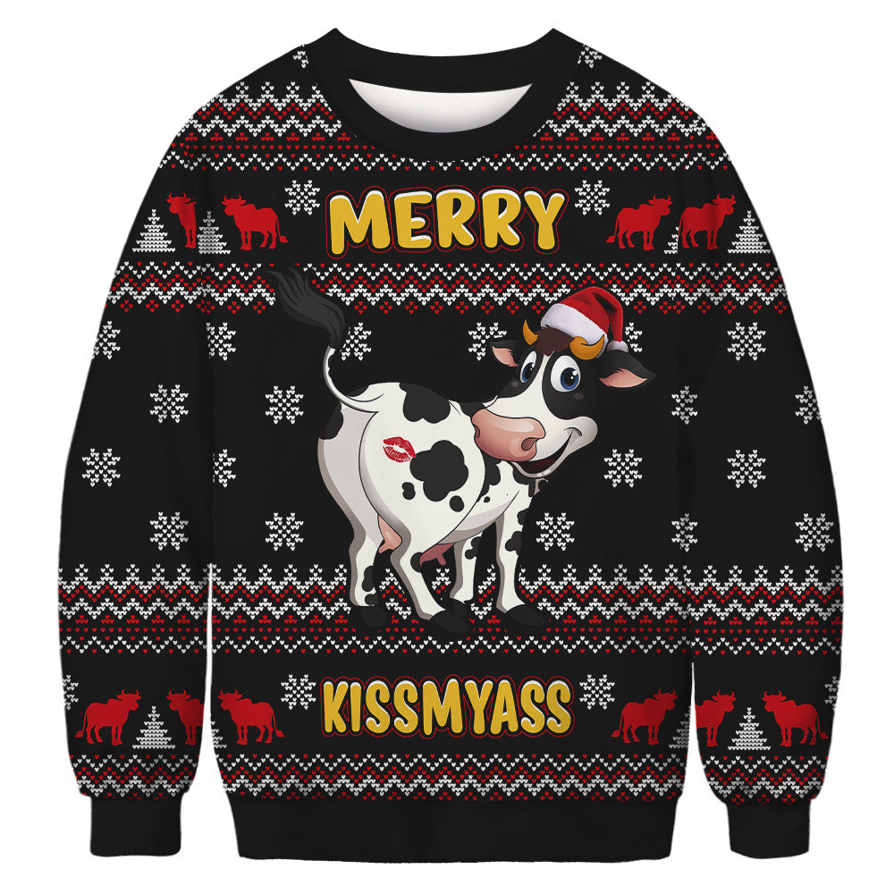 Long sleeve loose fit sweatshirt with printed design