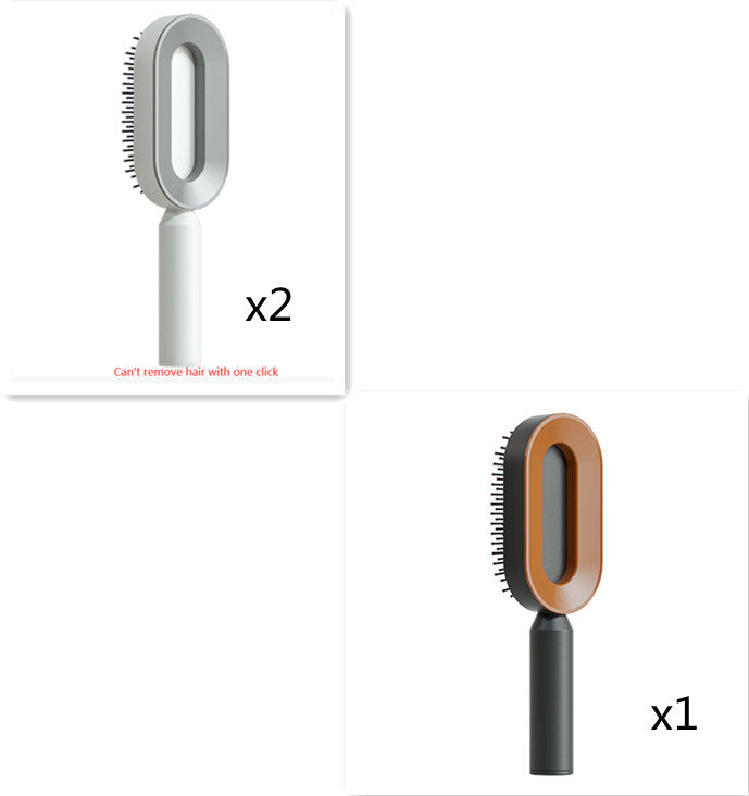 Self Cleaning Hair Brush – Detangle &amp; Shine