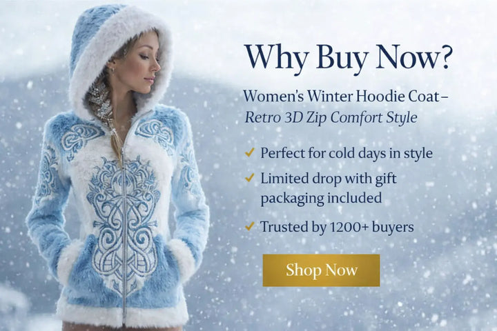 retro zip hoodie women blue color full length winter styling