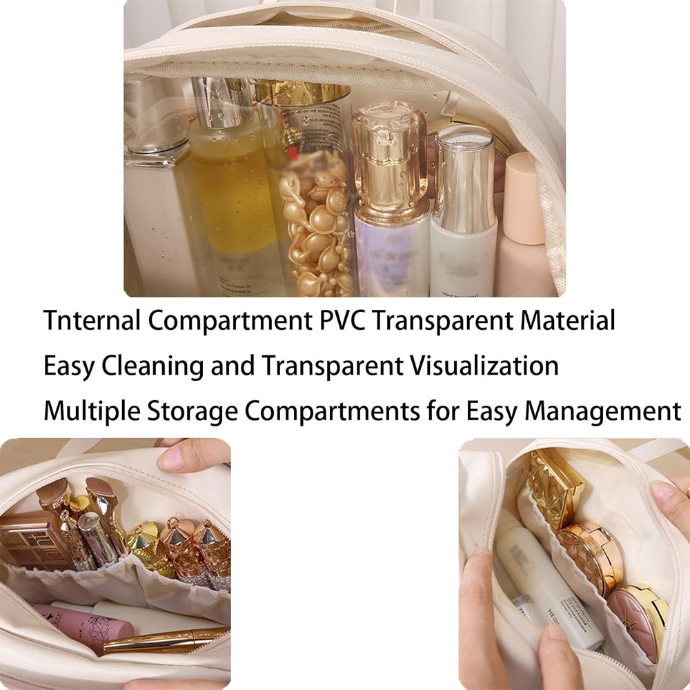 Waterproof toiletry bag product image showing portable zippered storage design, displayed clearly for color reference online.