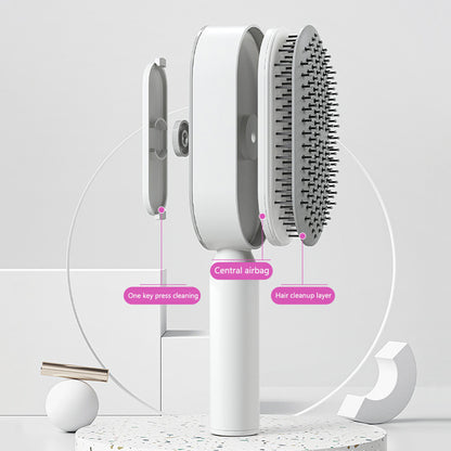Self Cleaning Hair Brush – Detangle & Shine