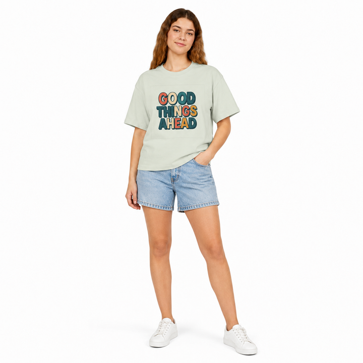 Premium women graphic tee with pigment dyed artwork, breathable combed cotton, and easy wardrobe versatility for casual looks