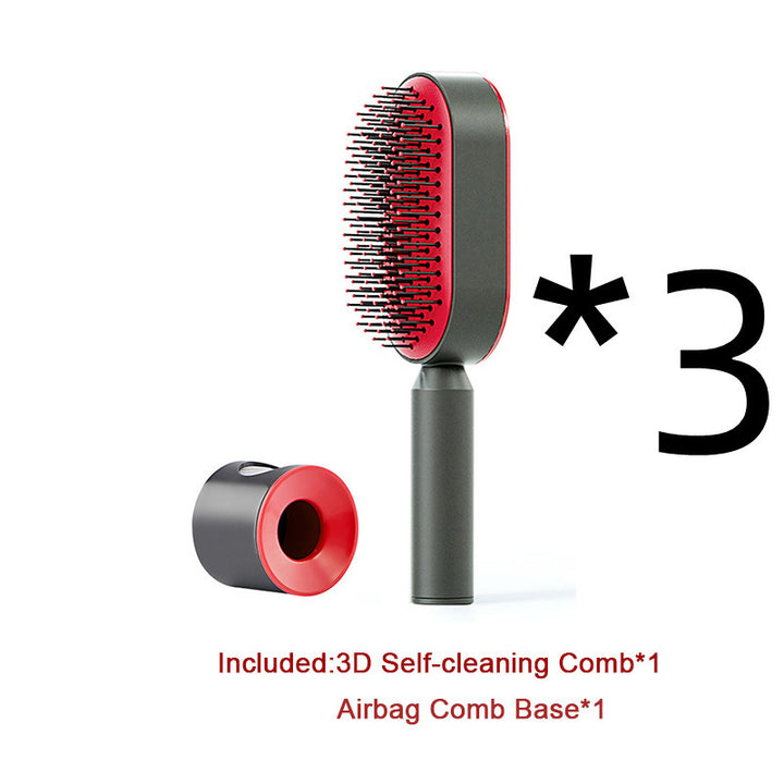 Self Cleaning Hair Brush – Detangle &amp; Shine