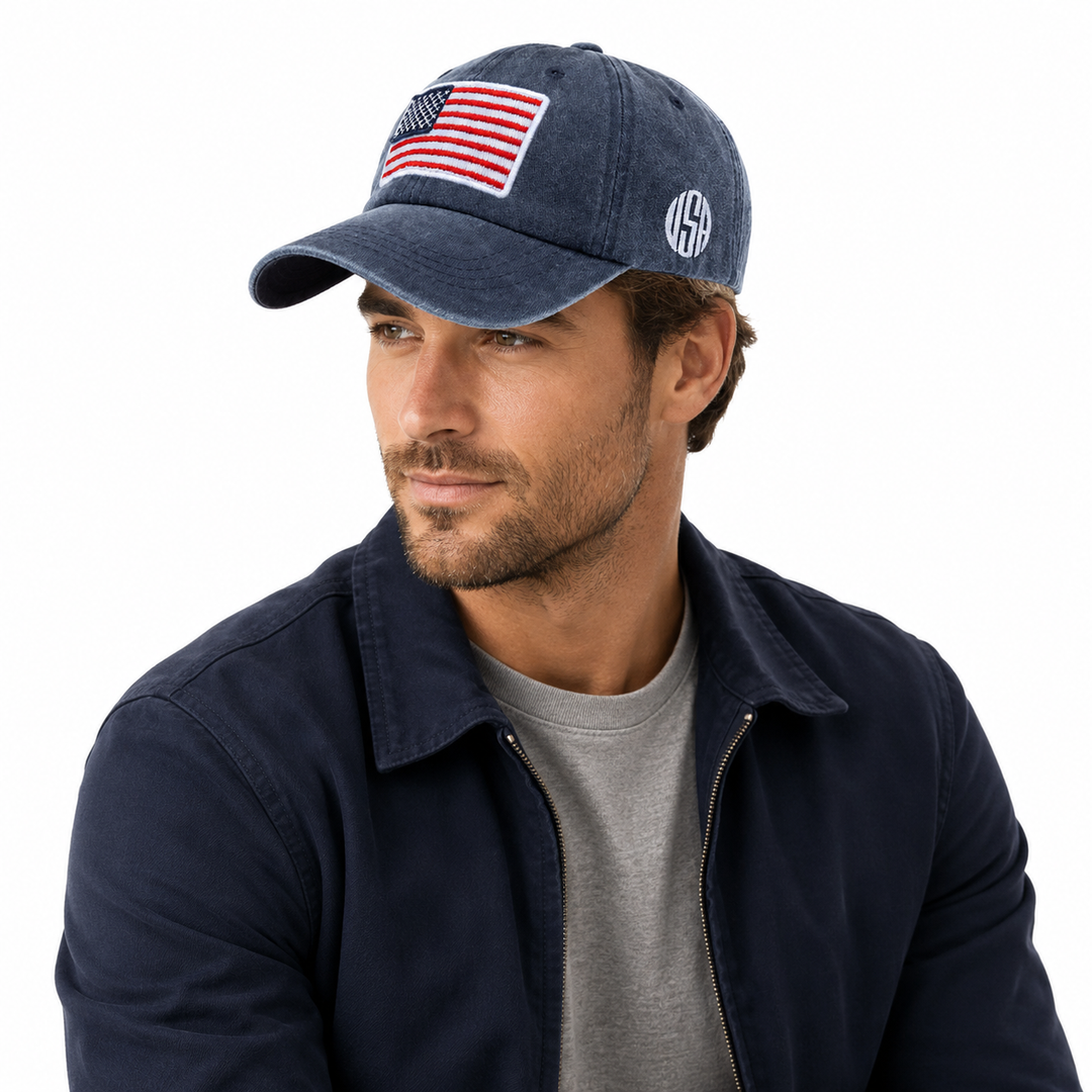 Soft-top baseball cap with national flag-style design, niche street fashion mood, and casual sports styling for every outfit.