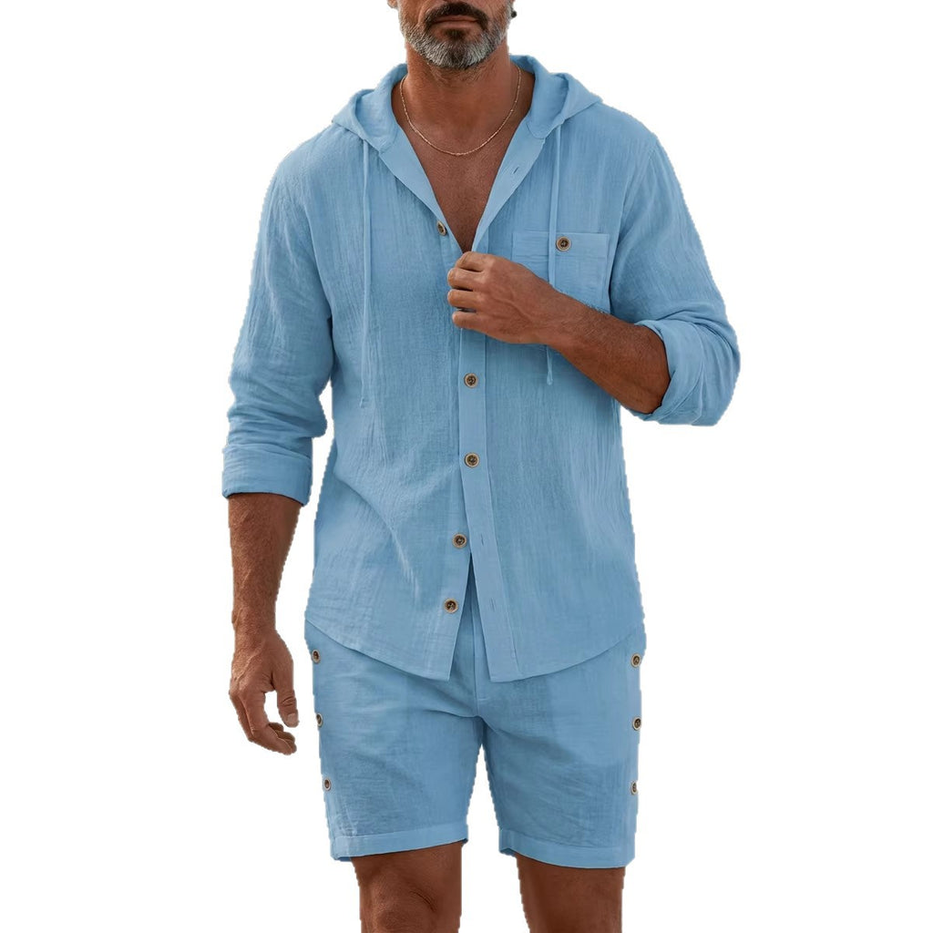 Mens Two Piece Shorts Set for Casual Days