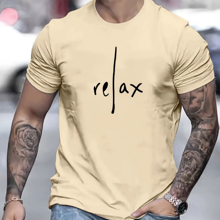 Beige t-shirt with &