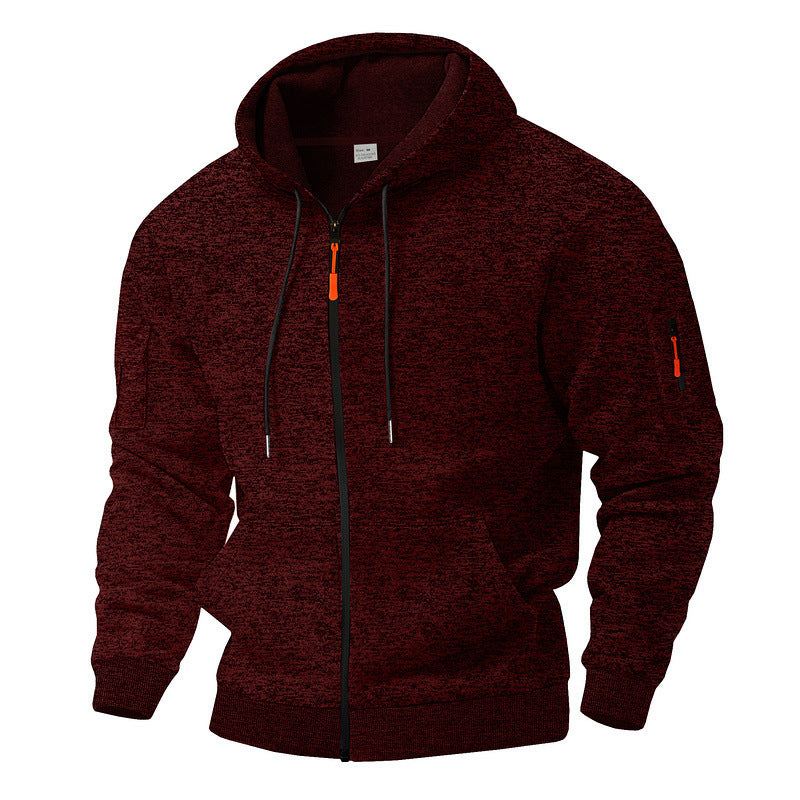 fleece lined sweater conventional sleeve structure clean stitching detail