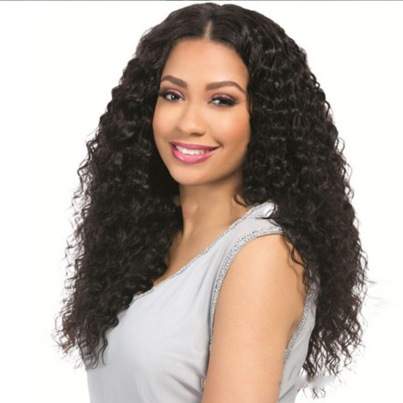 black curly wig everyday wear natural curl definition