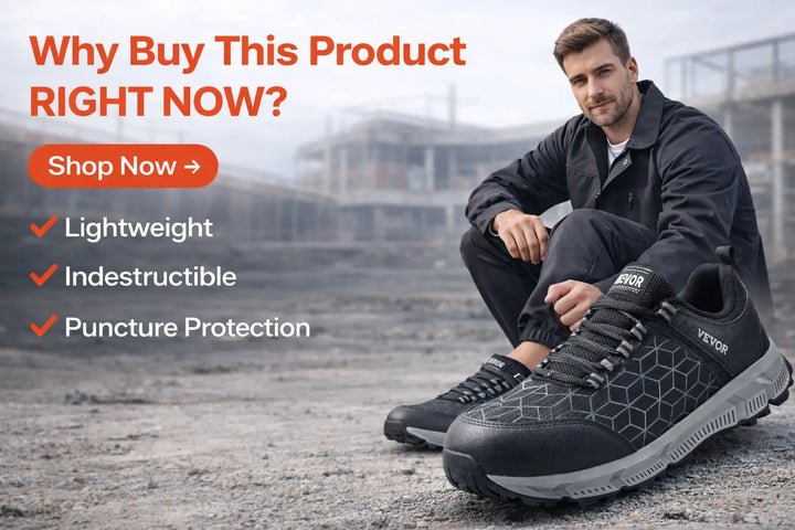 men's steel toe shoes flexible sole daily industrial use