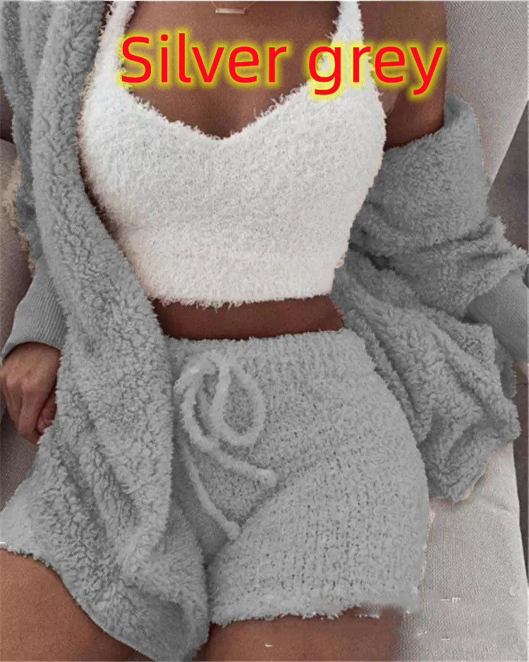 Luxury 3 Piece Women Set Blazer Vest Shorts Outfit Chic Fit