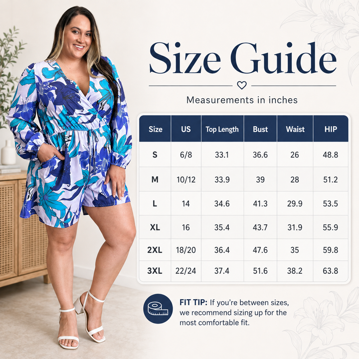 Size guide image for the women&