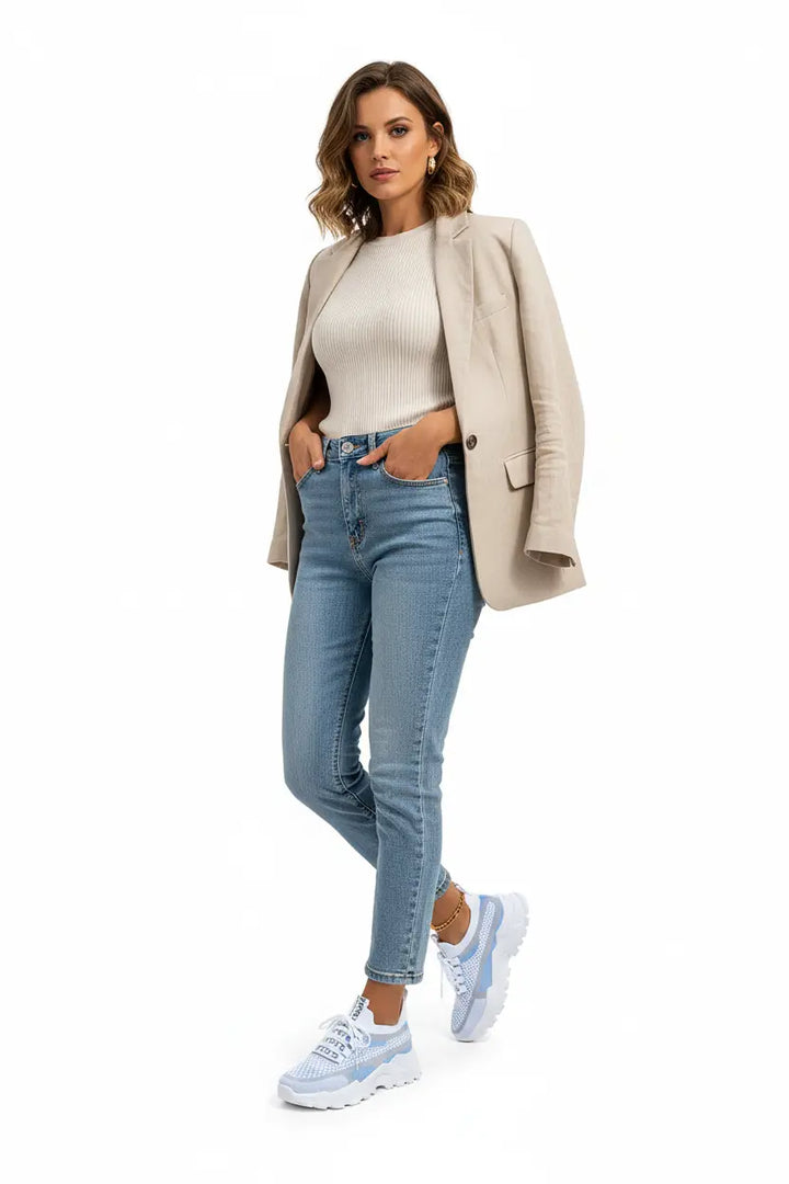 breathable women sneakers modern knit pattern close-up