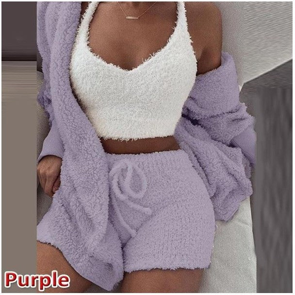 Luxury 3 Piece Women Set Blazer Vest Shorts Outfit Chic Fit