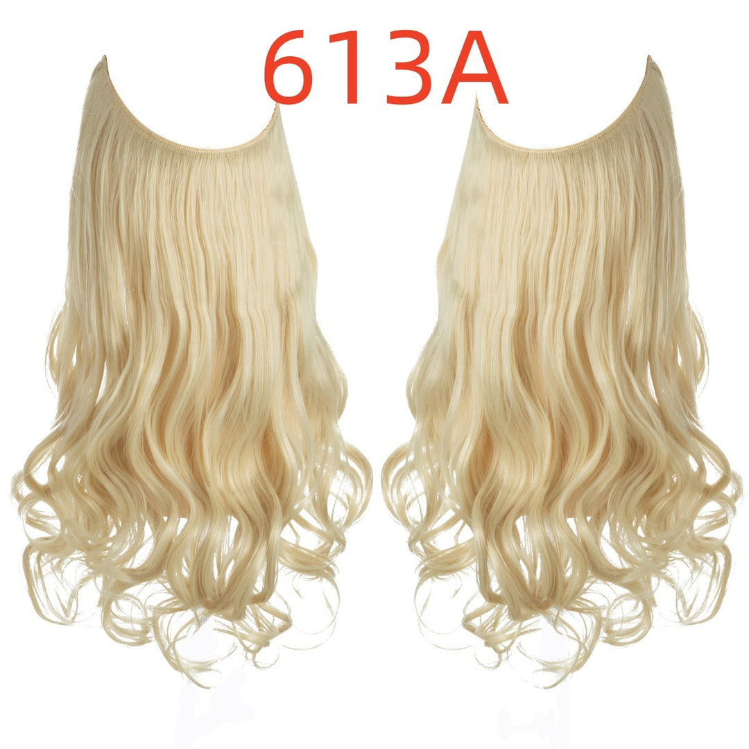 Long Curly Fish Line Wig – Heat-Resistant Fiber