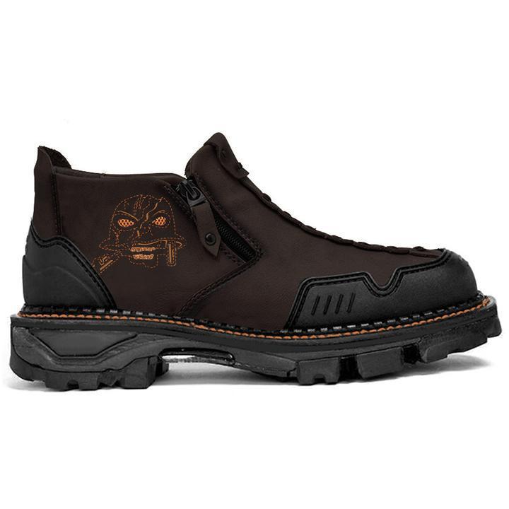 Men’s Halloween Skull Boots – Bold Night Grip