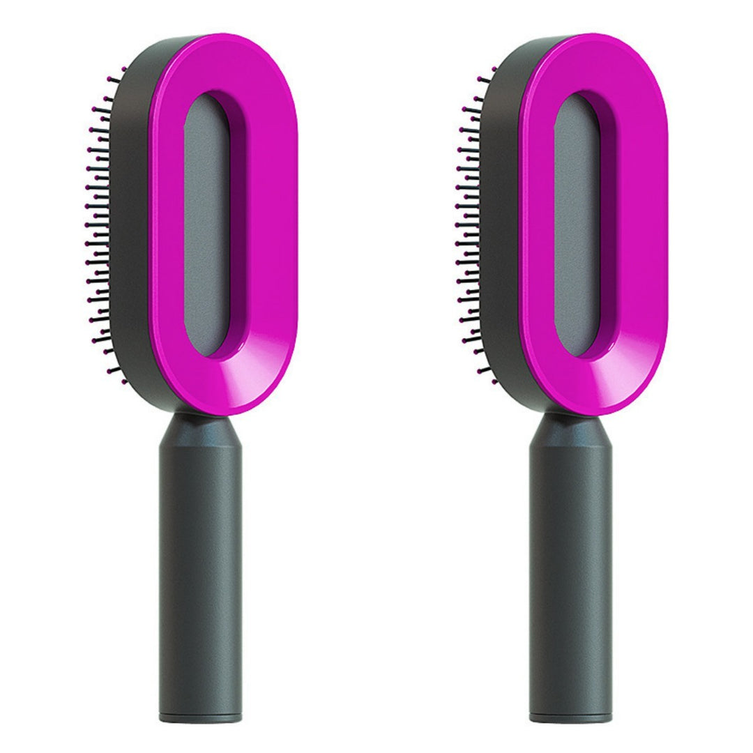 Self Cleaning Hair Brush – Detangle &amp; Shine