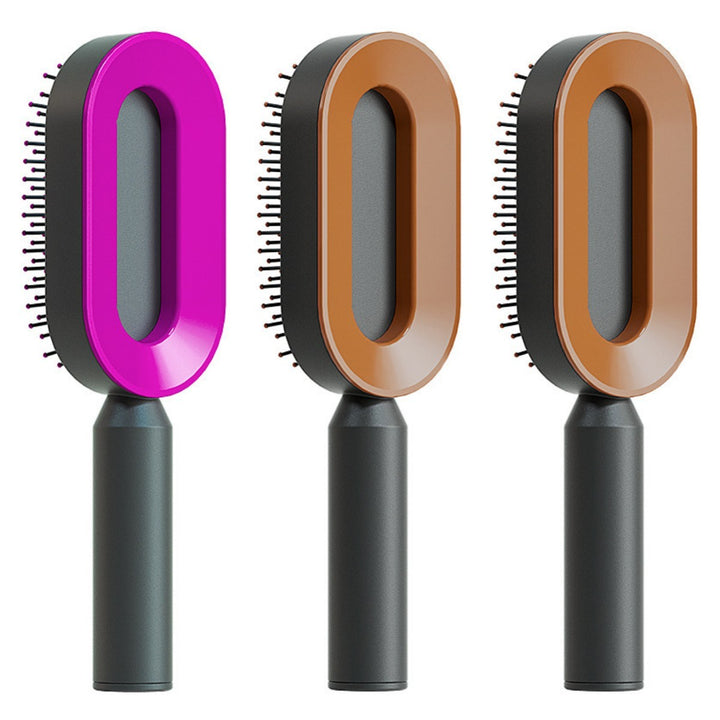 Self Cleaning Hair Brush – Detangle &amp; Shine