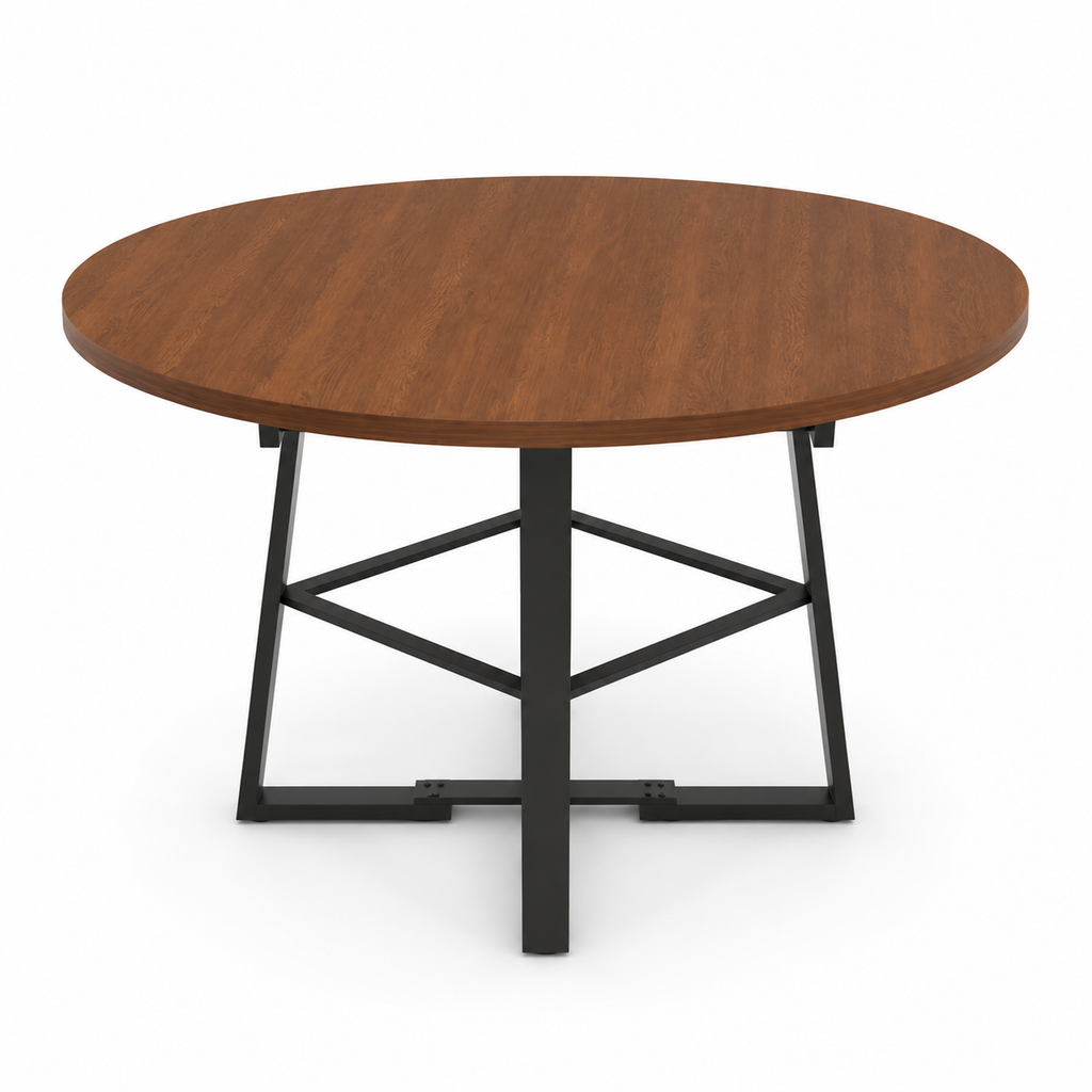 Extendable Round Dining Table for Refined Modern Living