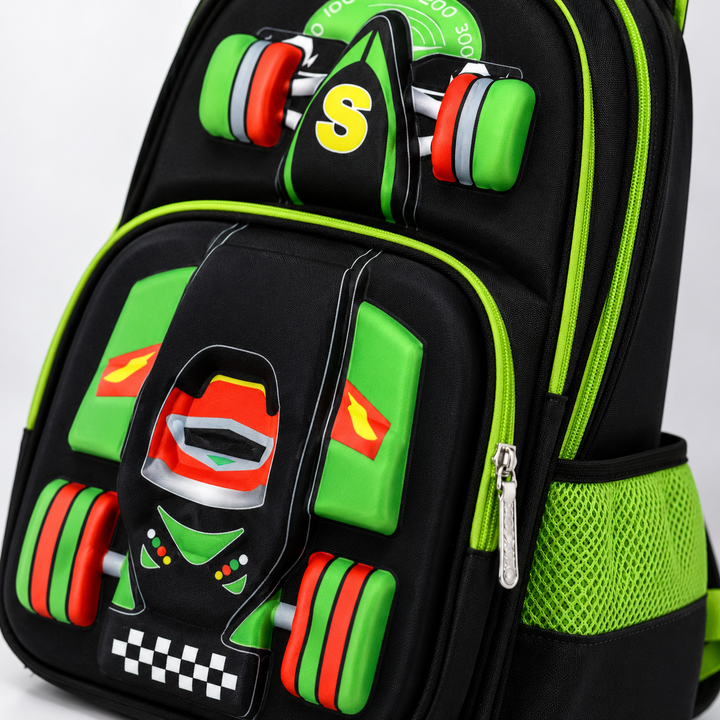 Trolley for Backpack Boys 3D Car School Bag With Wheels