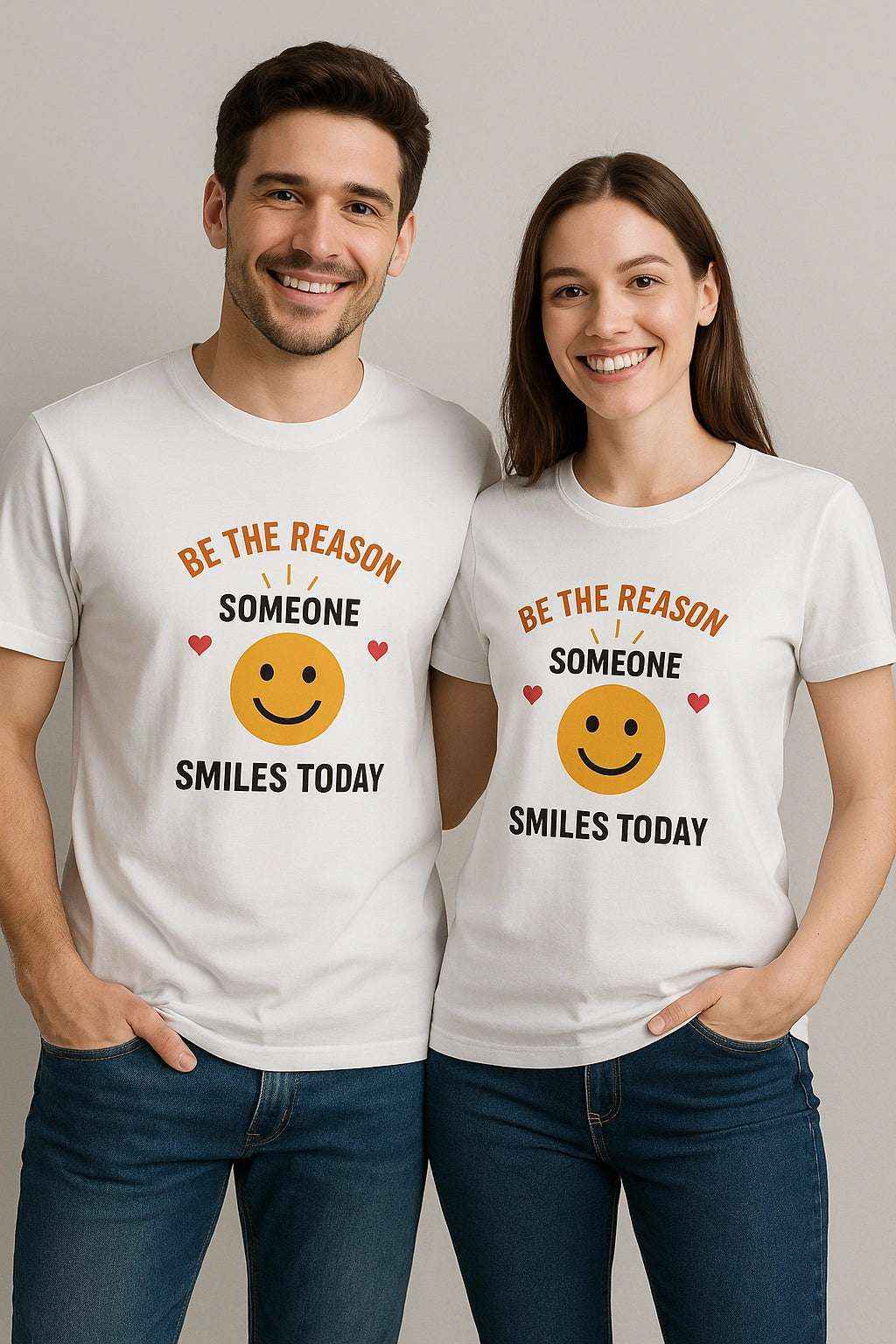 Smiley Face Quote Tee – Oversized Positive Vibes Shirt