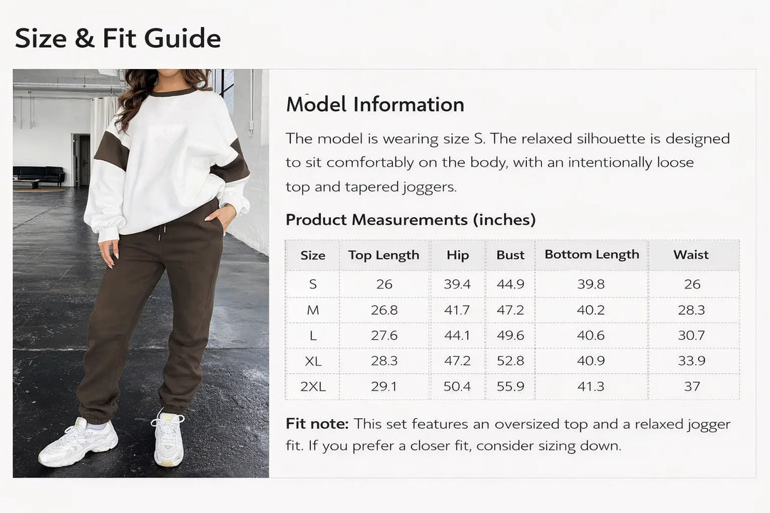 drop shoulder sweatshirt set cotton polyester texture fabric detail