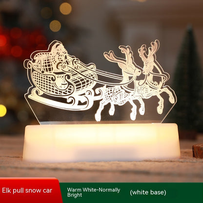 Christmas LED Night Light – 3D Acrylic Holiday Lamp